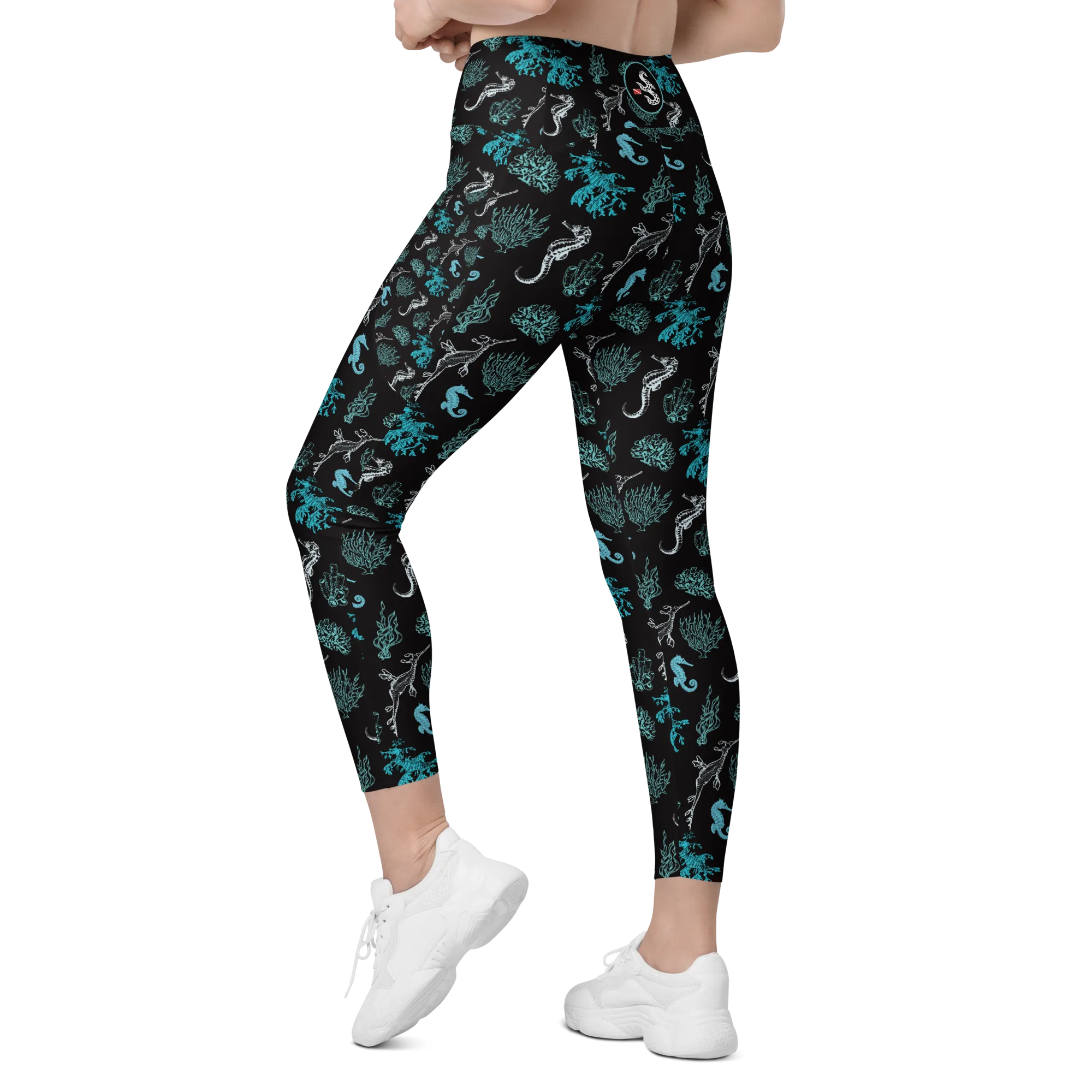 Salty Seahorse and Sea Dragon Pocket Leggings (XS - 6X) - Warehouse