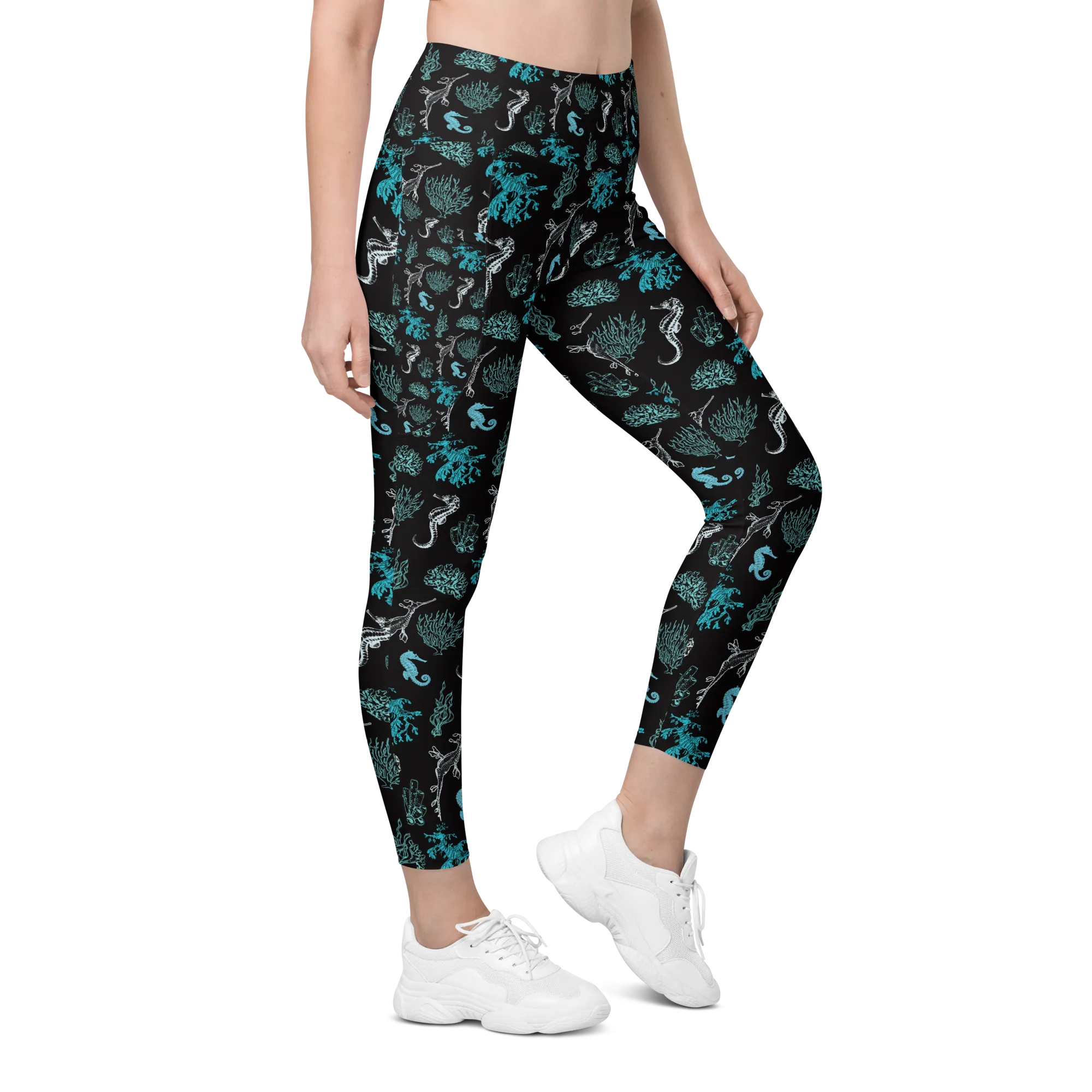 Salty Seahorse and Sea Dragon Pocket Leggings (XS - 6X) - Warehouse