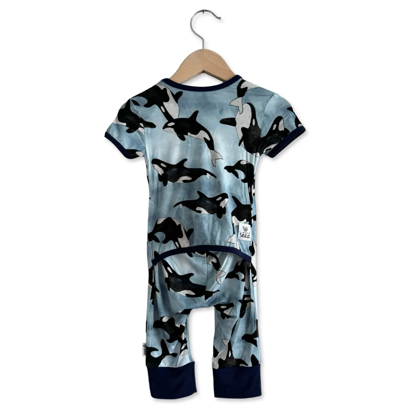 Save the Whales Kid's Short Long Romper