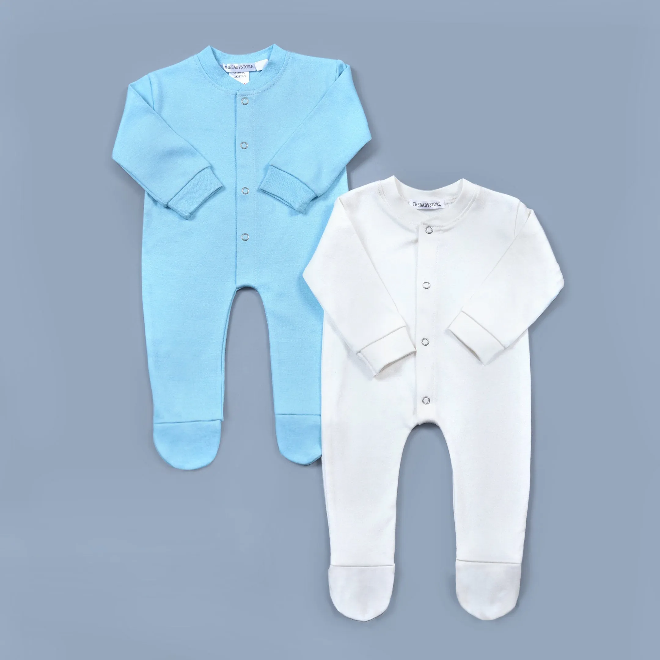 Simple Style Solid Color Baby Romper (Pack of 2)