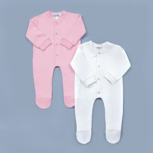 Simple Style Solid Color Baby Romper (Pack of 2)