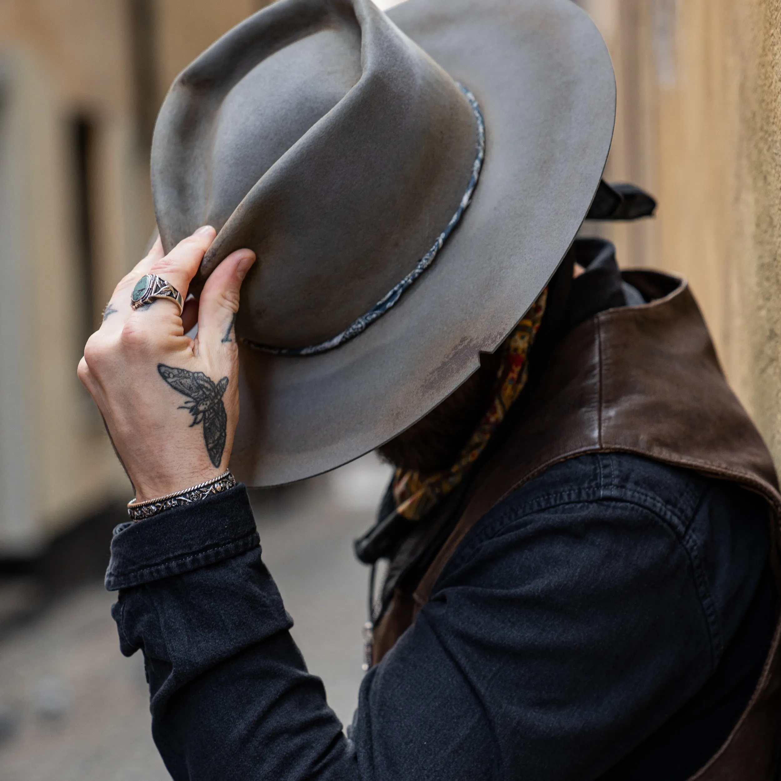 Sleek and Chic Distressed Fedora