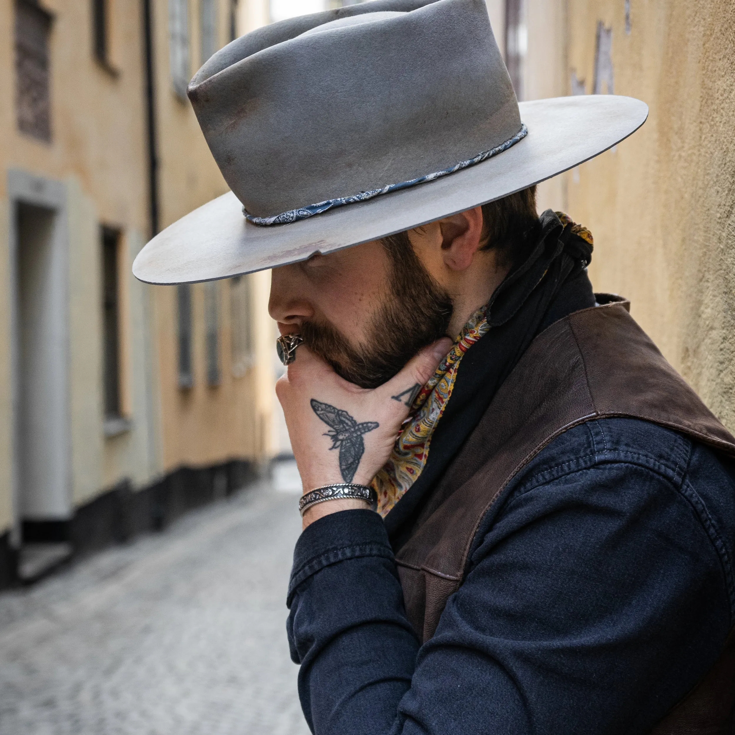 Sleek and Chic Distressed Fedora