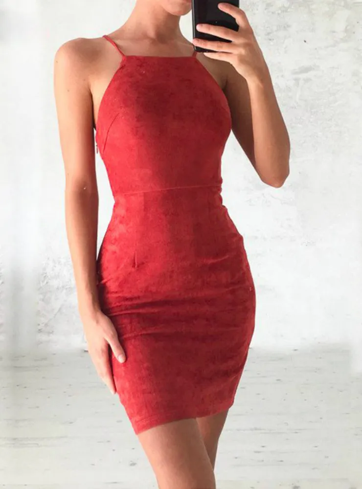 Sleeveless Slim Bodycon Club Wear Dresses