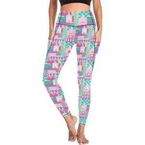 Small World Women's Athletic Leggings With Pockets