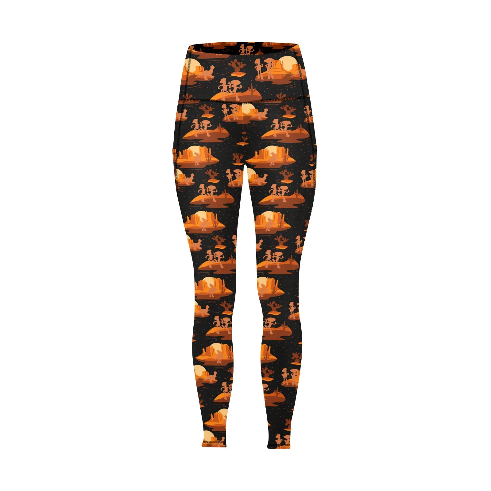 Snake In My Boots Women's Athletic Leggings With Pockets