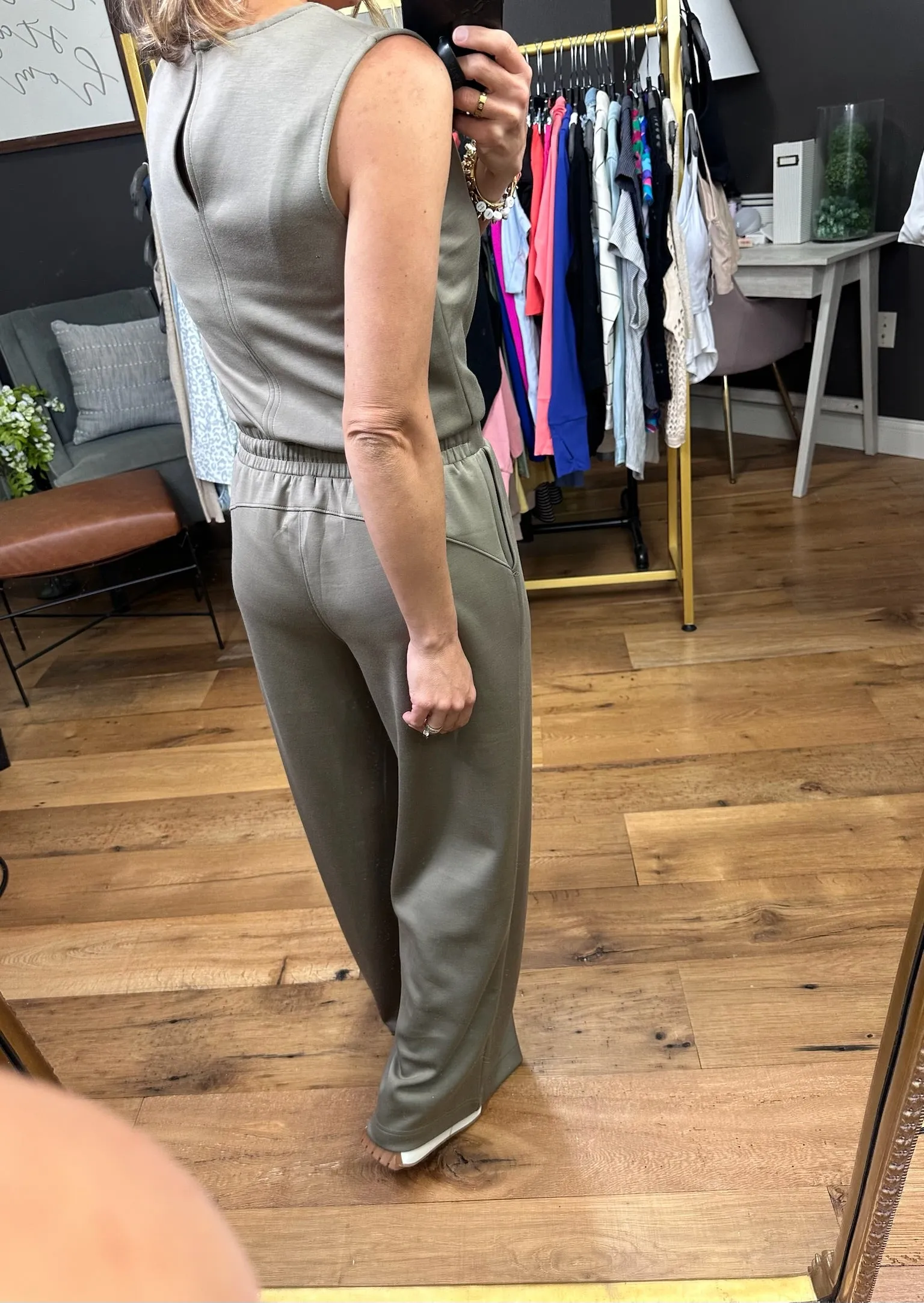 Someday I Will Tie Waist Jumpsuit - Olive