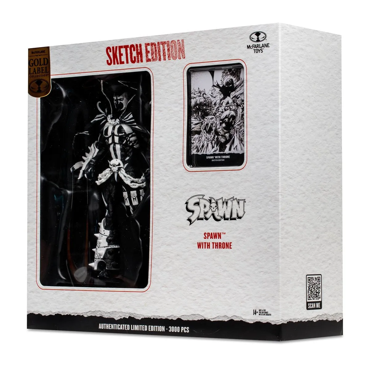 Spawn Throne Sketch Edition Gold Label | Mcfarlane Toys | SDCC Exclusive