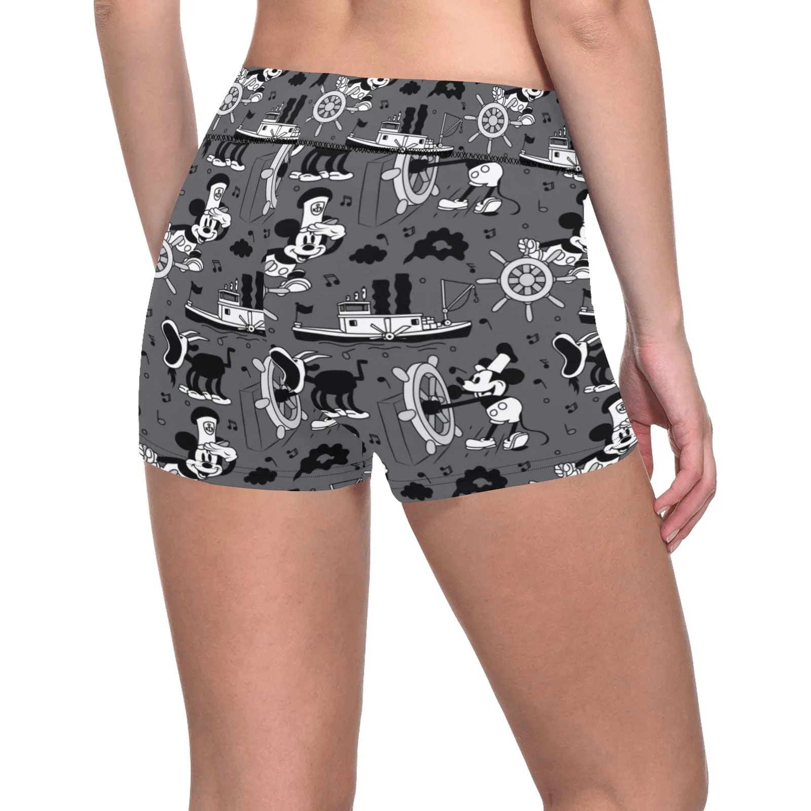 Steamboat Mickey Women's Short Leggings