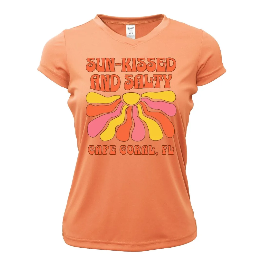 Sun-Kissed and Salty Sun Shirt - Women UPF50 Graphic Tee