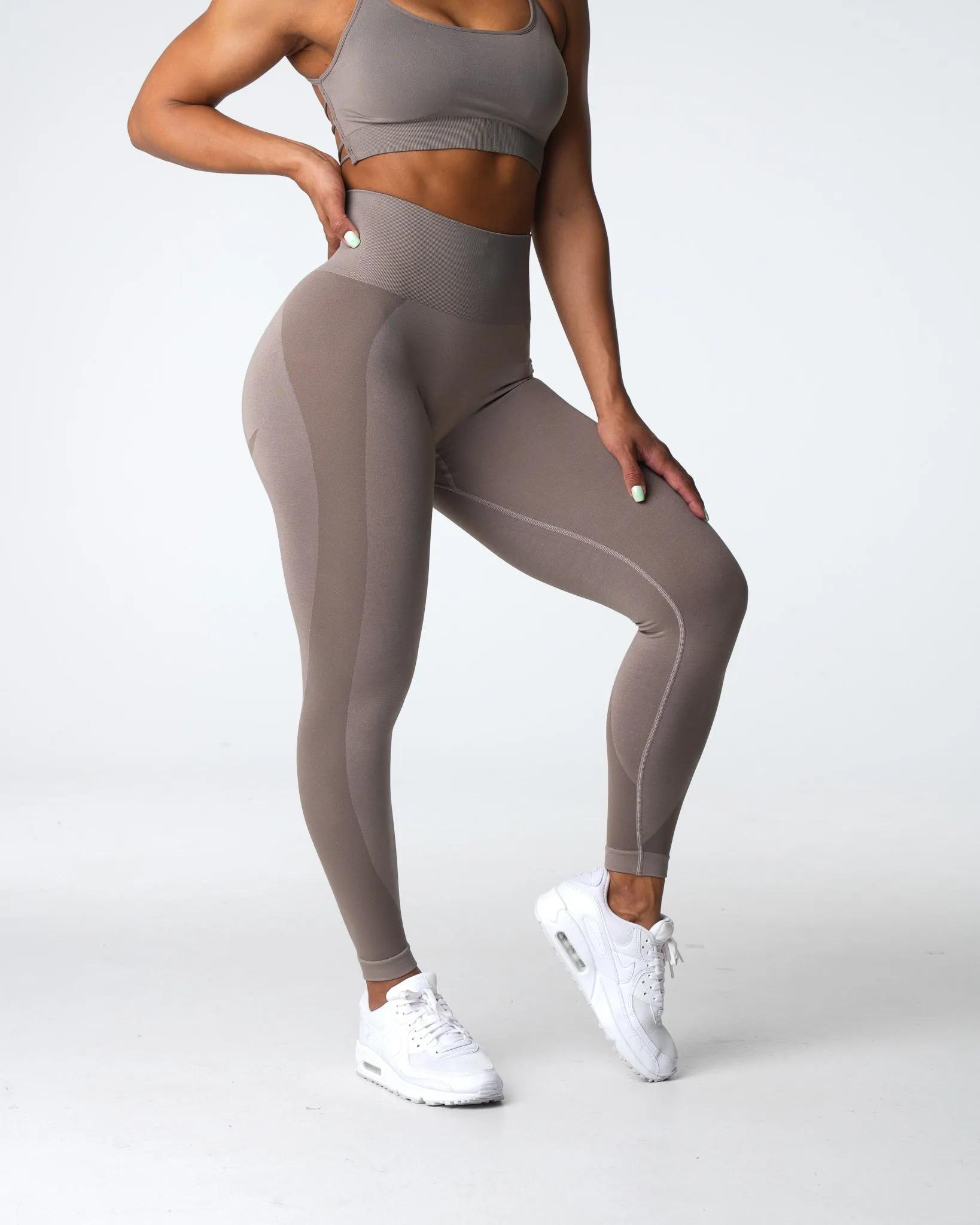 Taupe Contour 2.0 Seamless Leggings