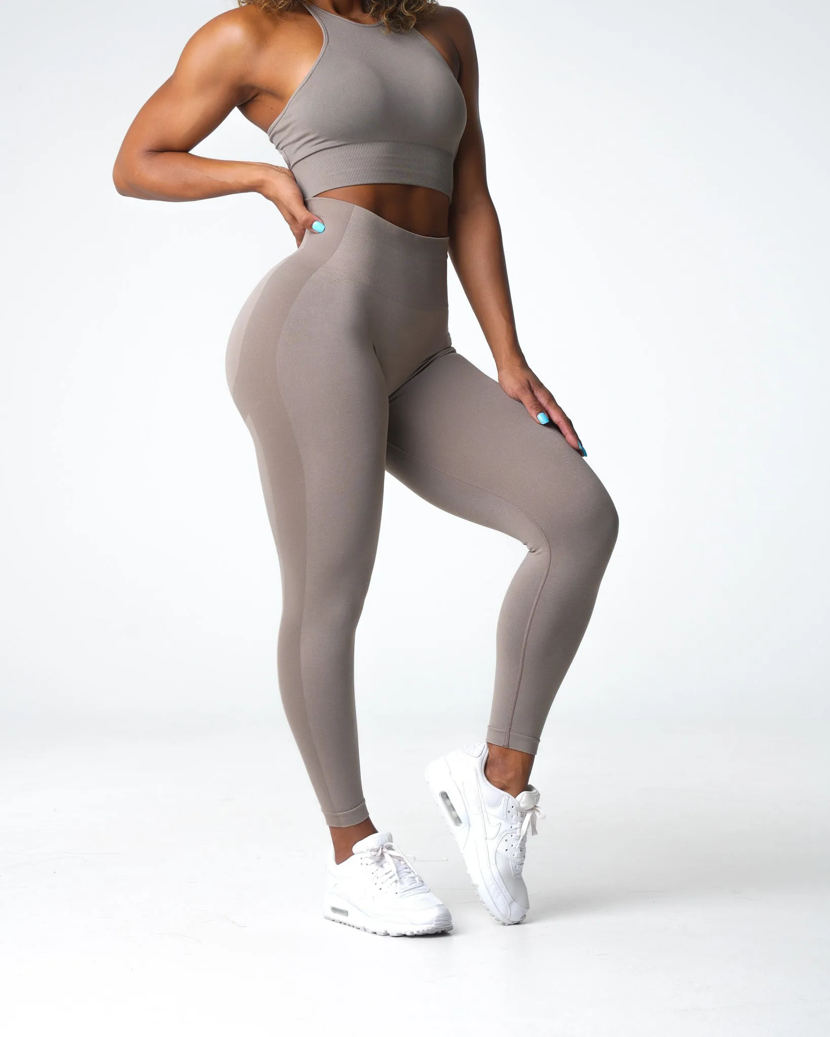 Taupe Performance Seamless Leggings