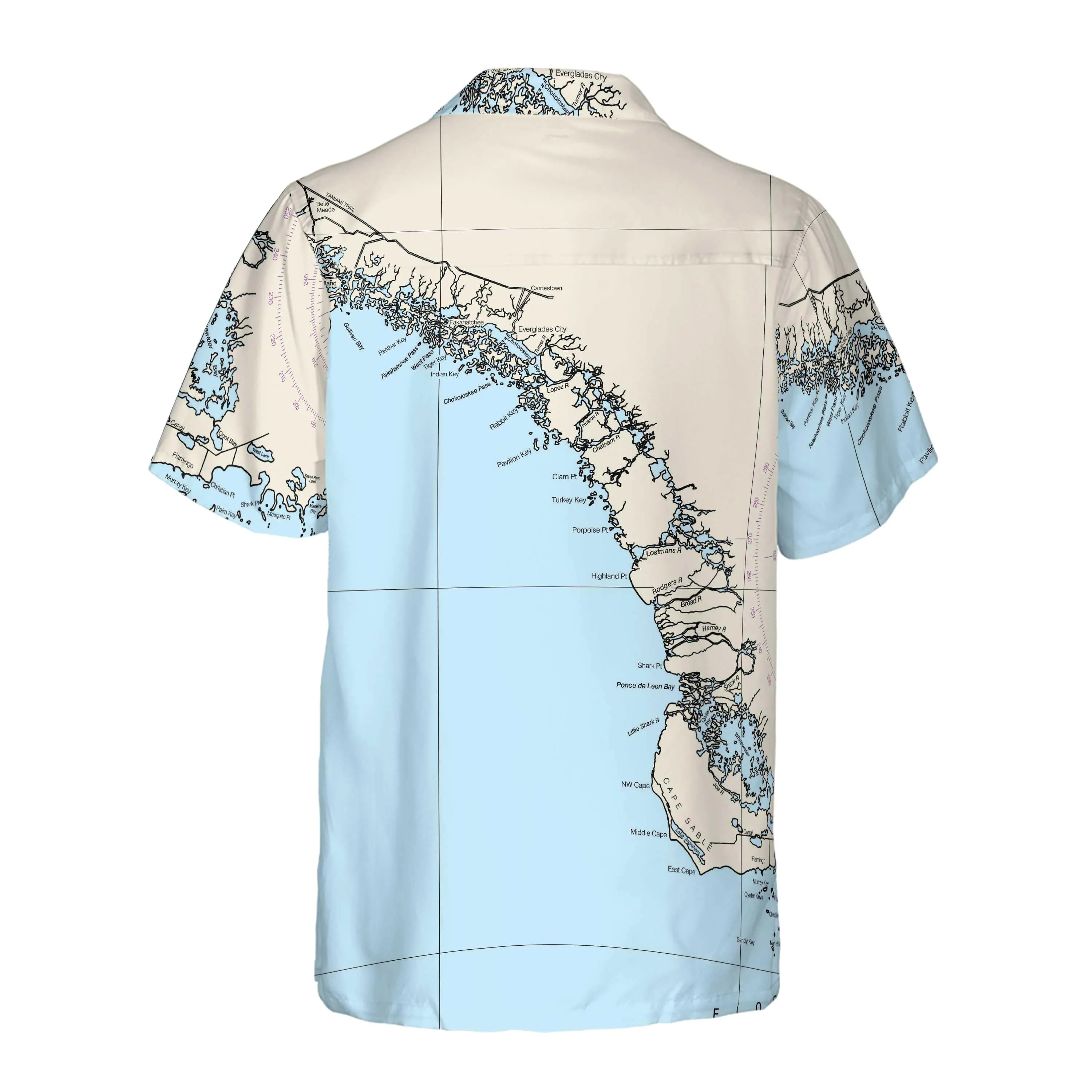 The Everglades City to Cape Sable Coconut Button Camp Shirt