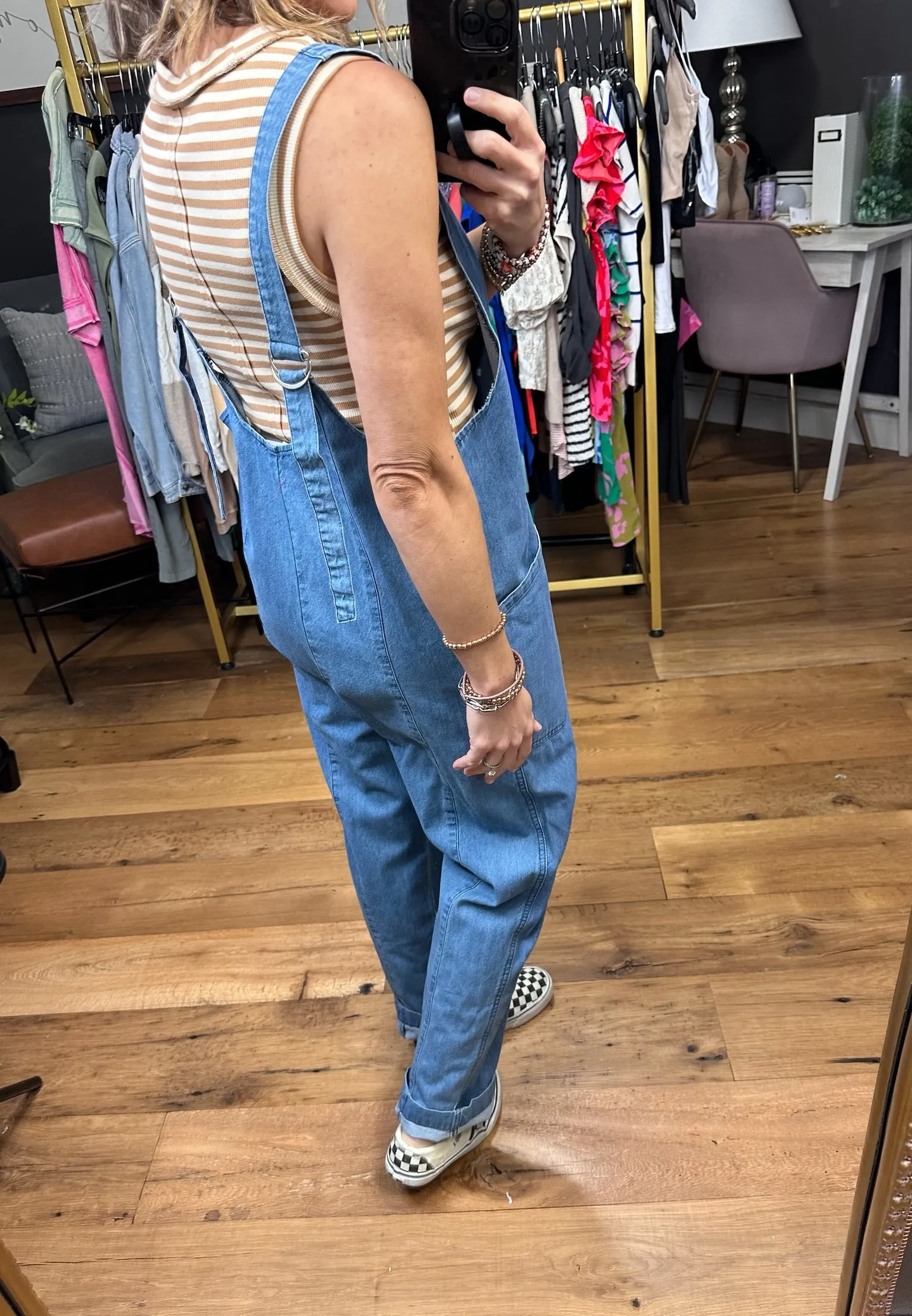 The Madison Denim Pocket Jumpsuit - Light Wash