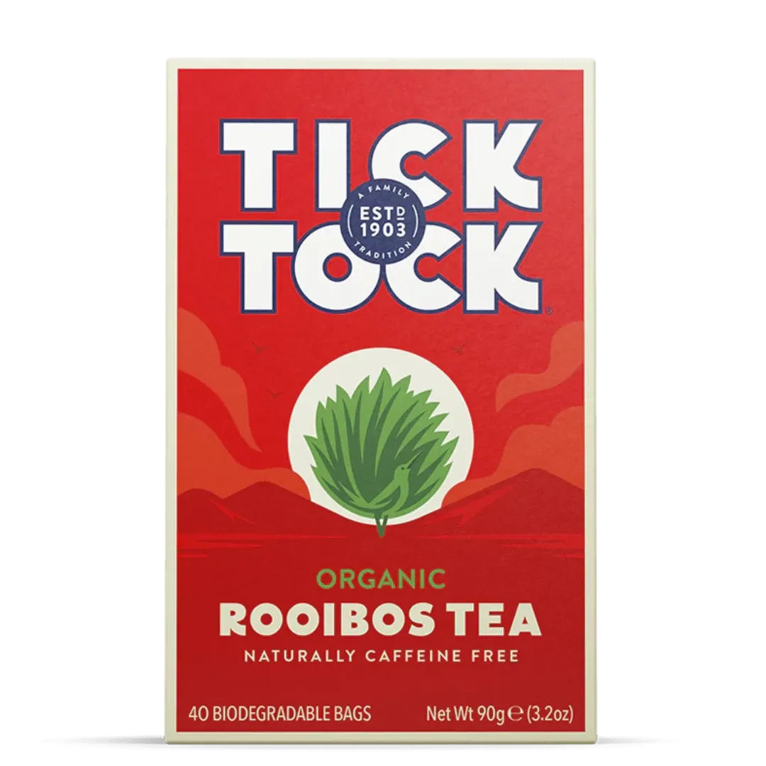 Tick Tock Organic Rooibos Tea 40 Bags