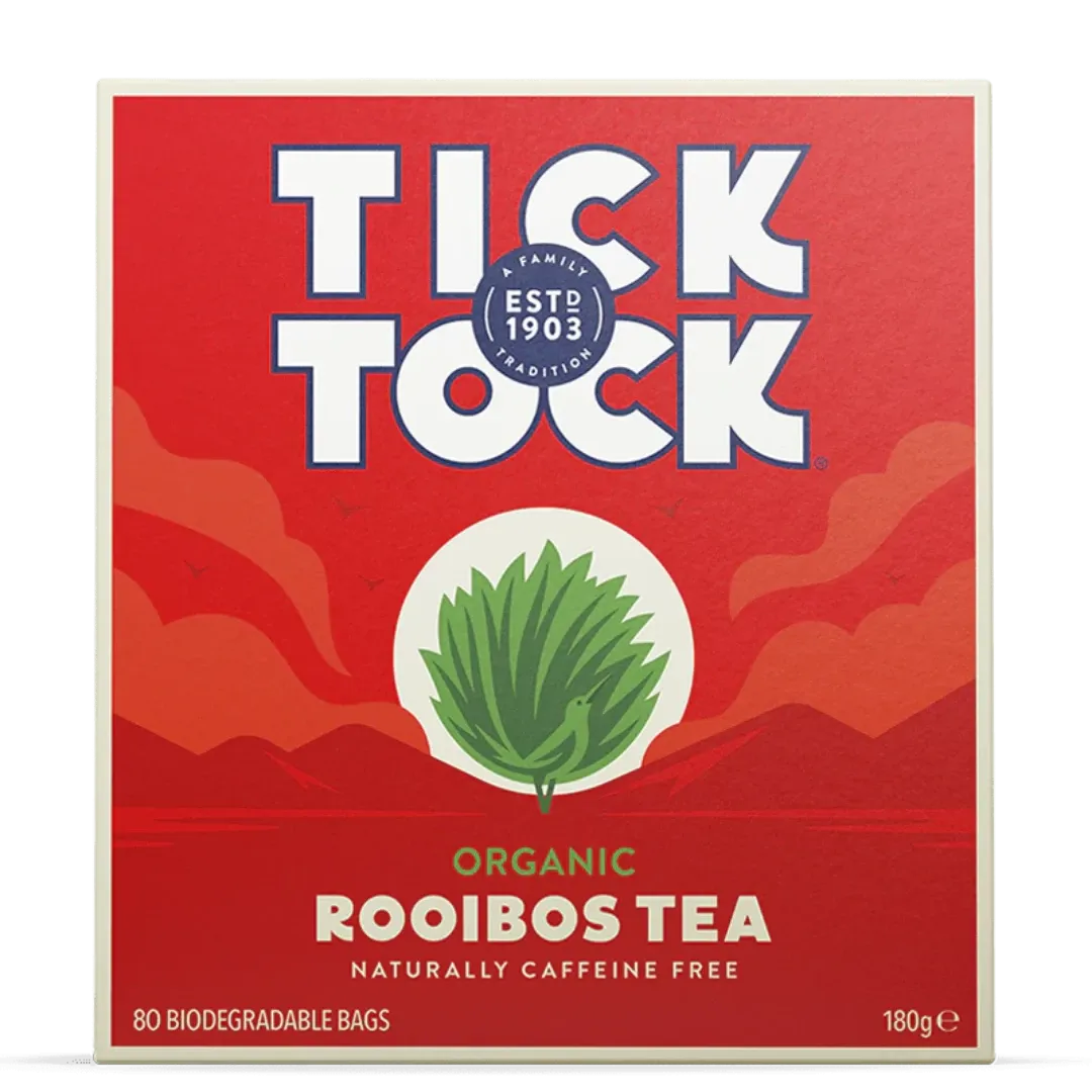 Tick Tock Organic Rooibos Tea 80 Bags