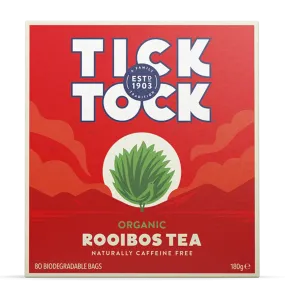 Tick Tock Organic Rooibos Tea 80 Bags