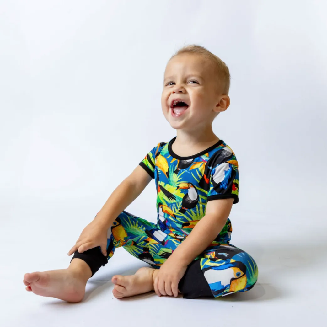 Toucan Jungle Short Long Romper