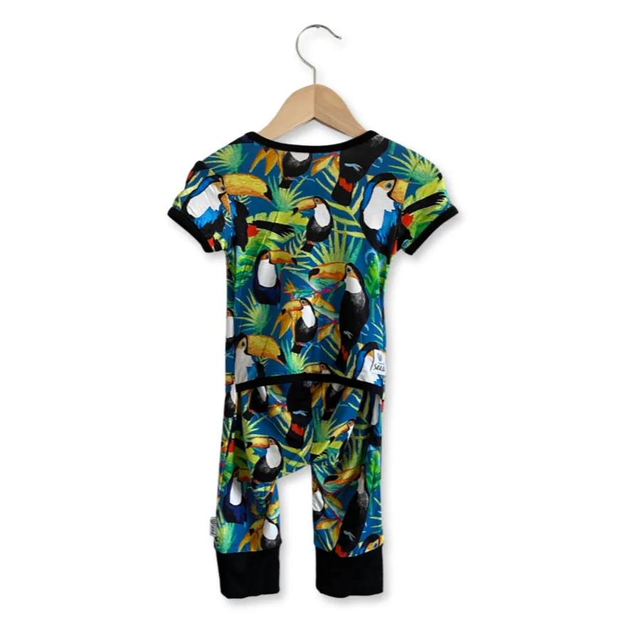 Toucan Jungle Short Long Romper