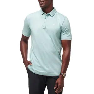 Travis Mathew The Zinna Golf Shirt - Heather Beryl Green