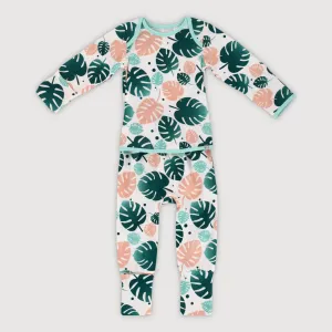 Tropical Land Baby Easywear Romper (Printed Green)