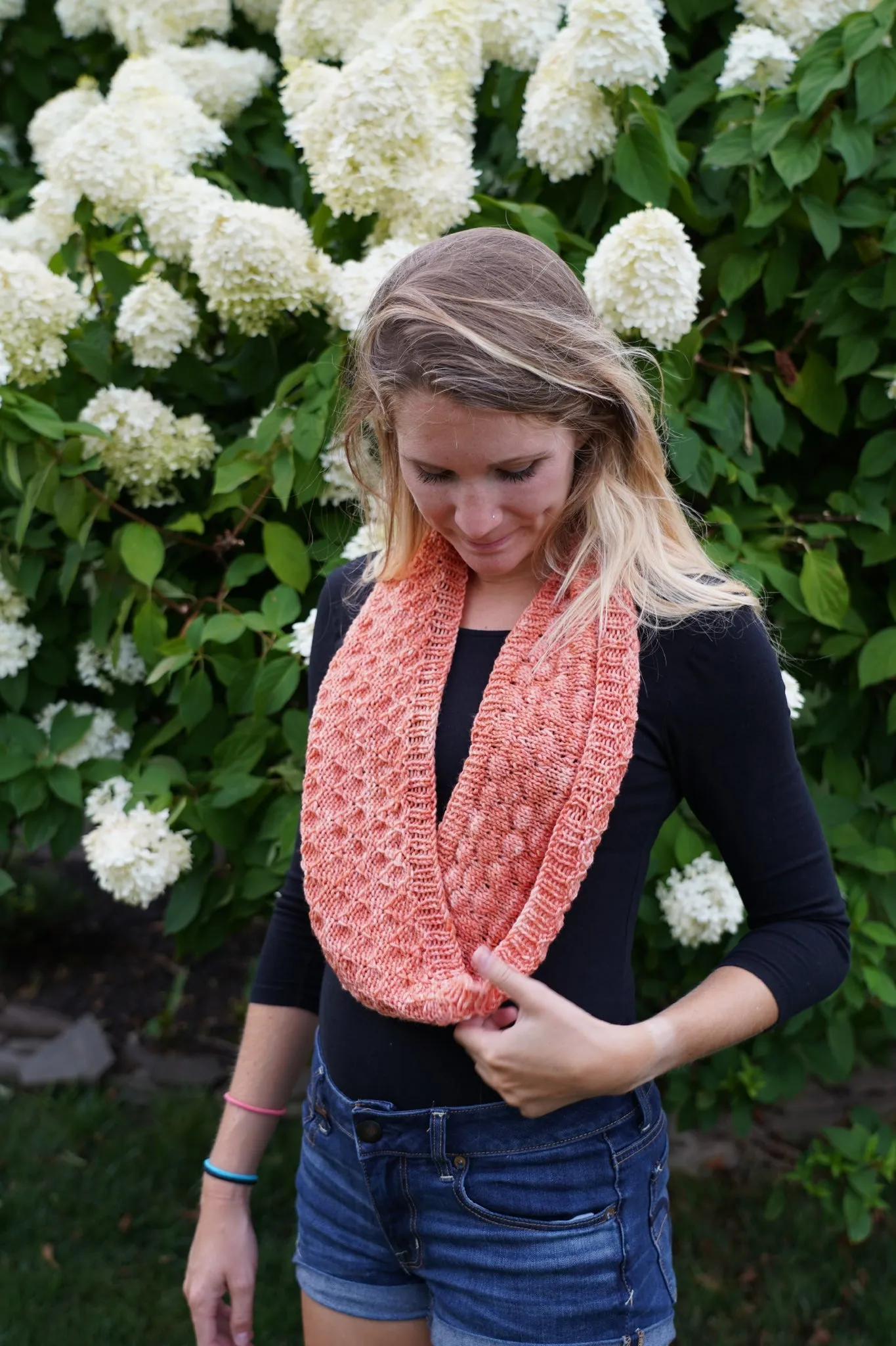 Tuckerton Cowl Hand Knitting Pattern Fingering and DK Weight