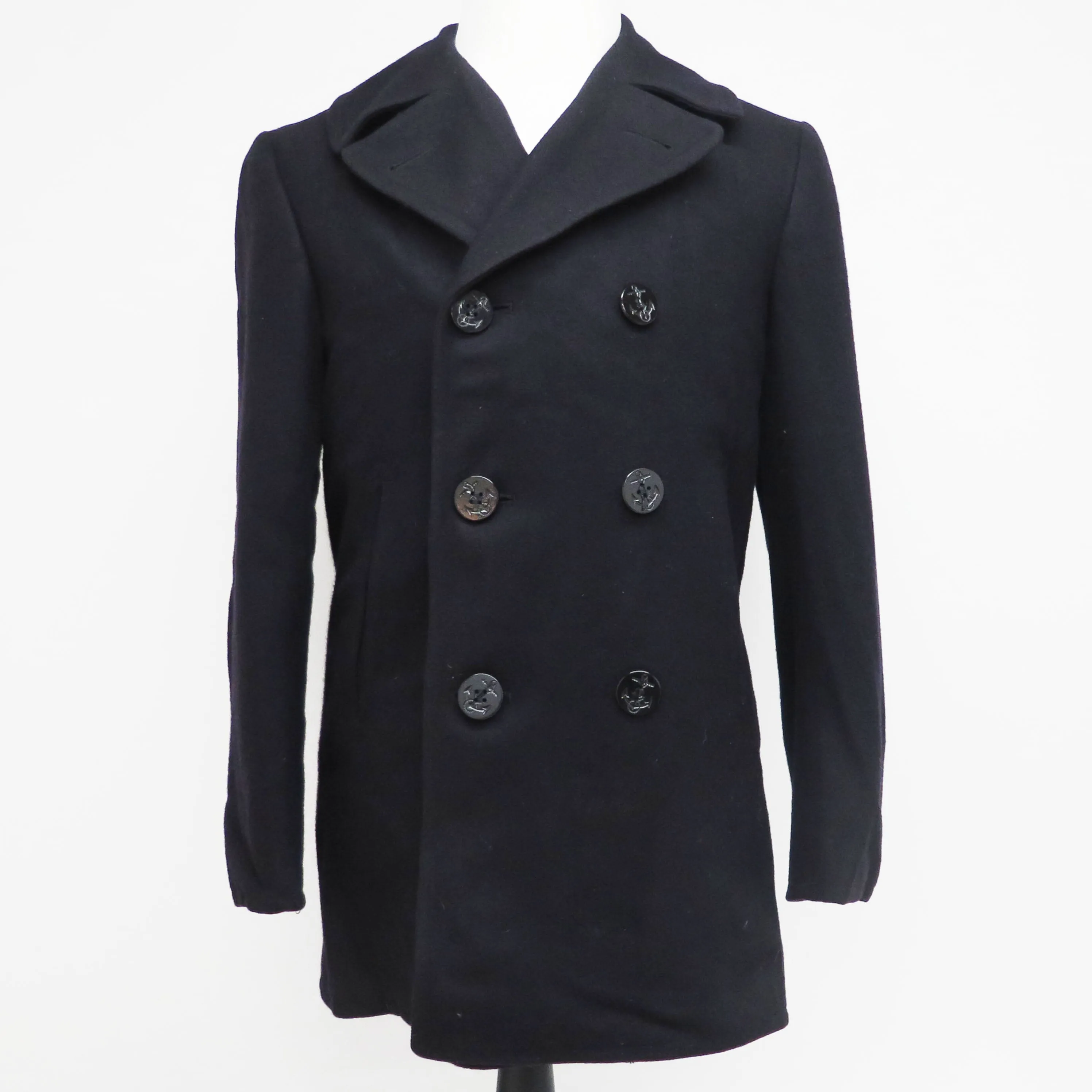 USN US NAVY PEACOAT MELTON 1973 SIZE 38R