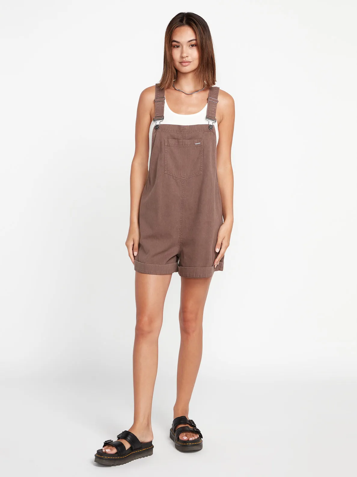 Volcom Strutin Stone Romper - Slate Grey