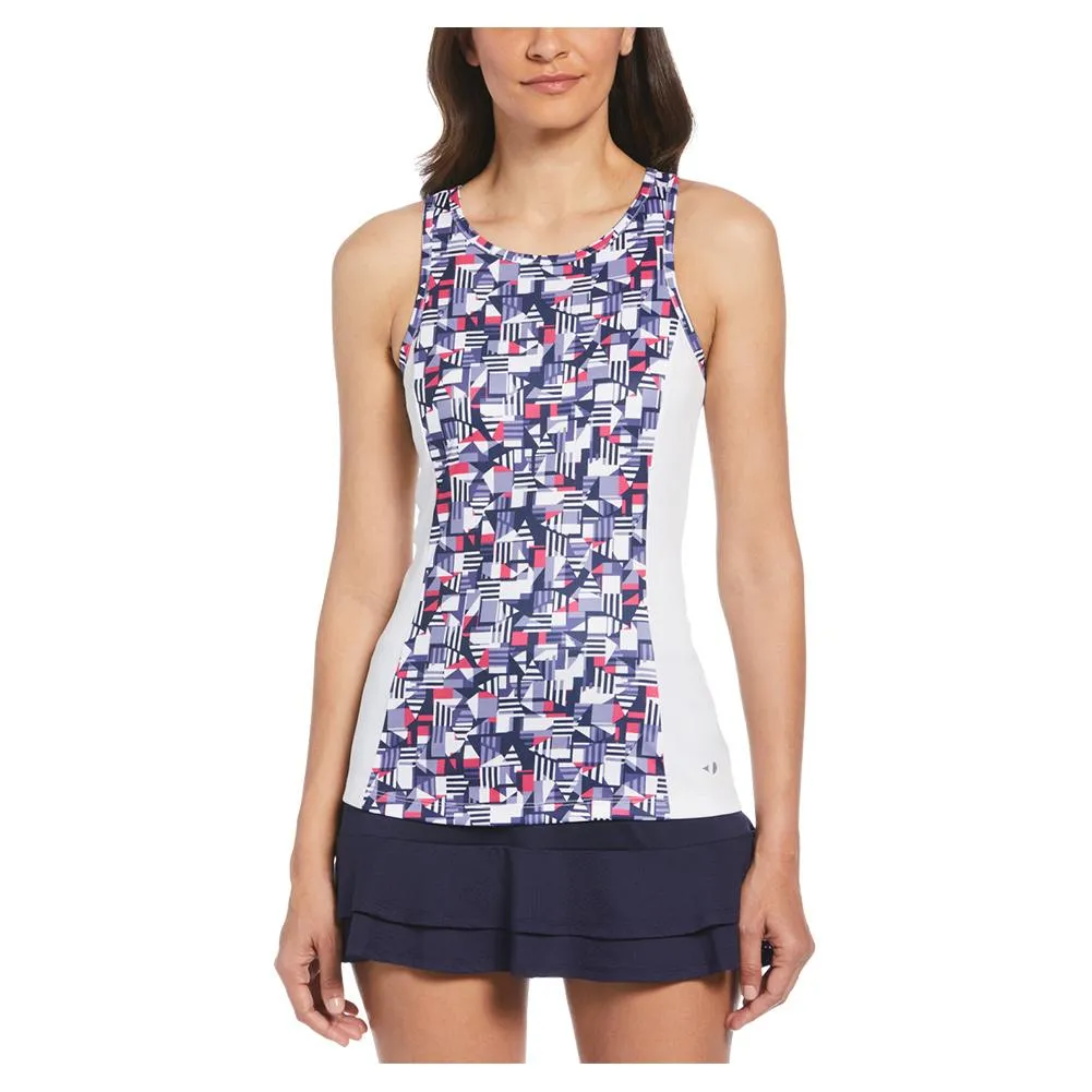 Women's Ace Print Tennis Tank Peacoat