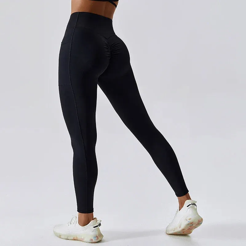 Women's High Waist Push Up Yoga Pants Fitness Tights Running Leggings