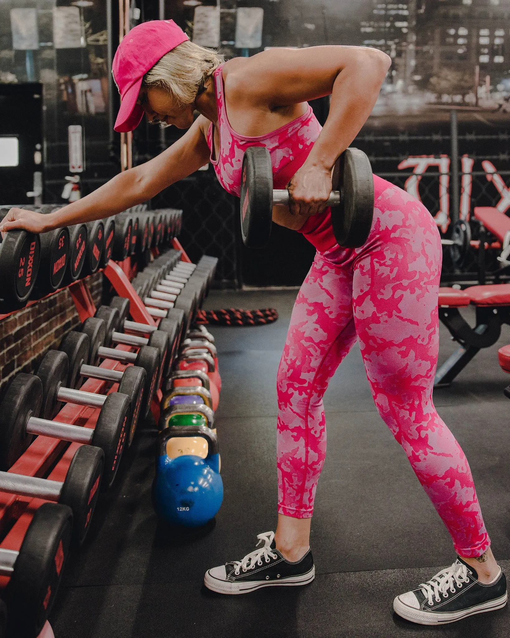 Women's Seamless Leggings - Pink Camo