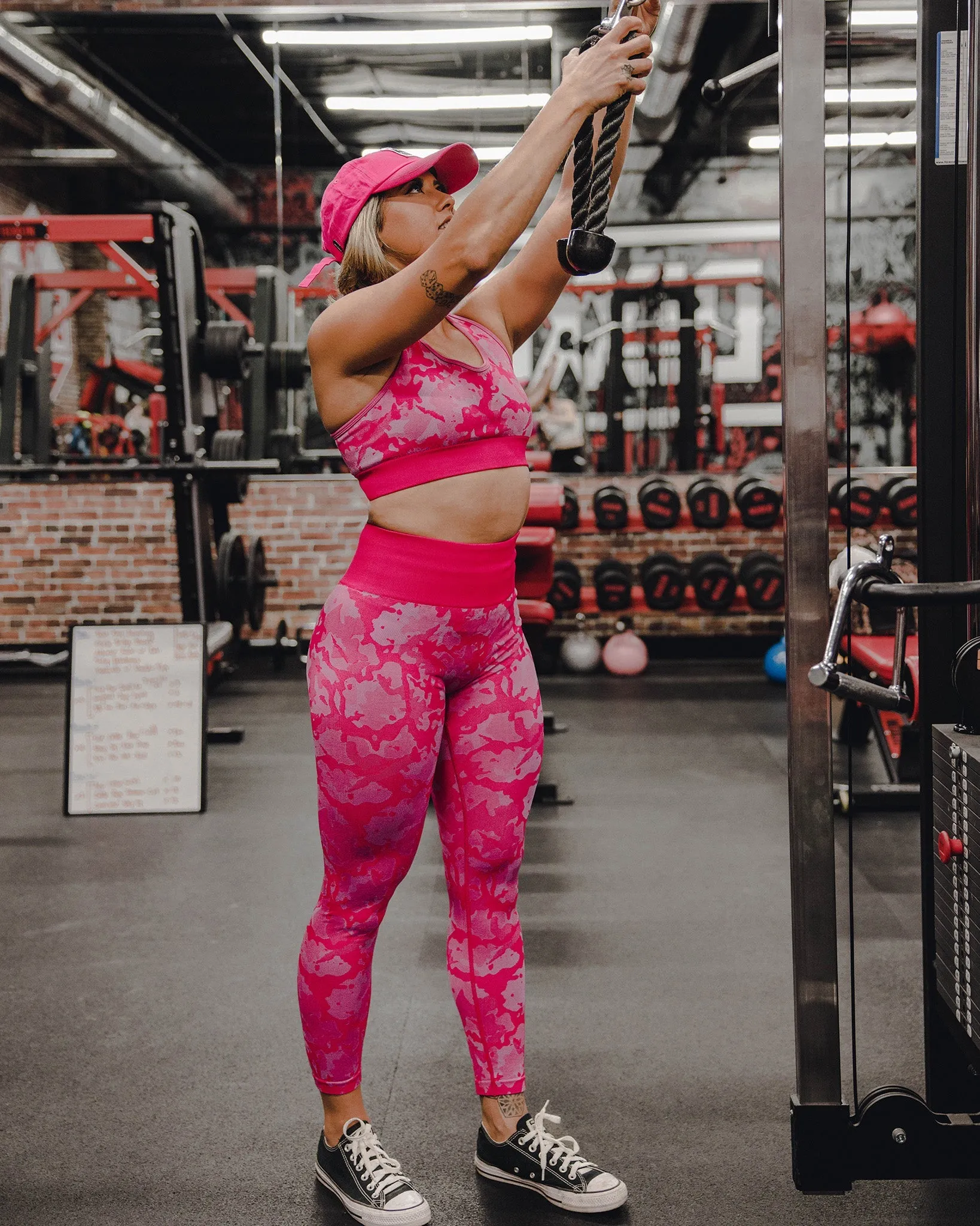 Women's Seamless Leggings - Pink Camo