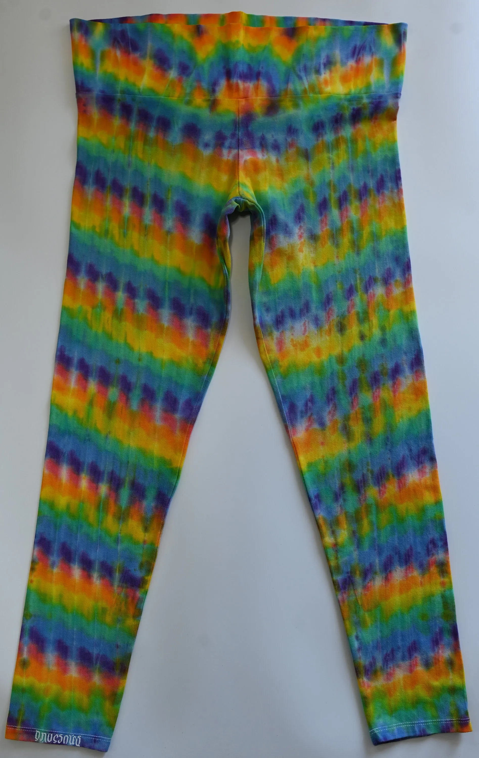 XL Trippy Weaver Vertical Pleat Tie Dye Leggings **OCD Special! Price Slashed! Please Read Description!