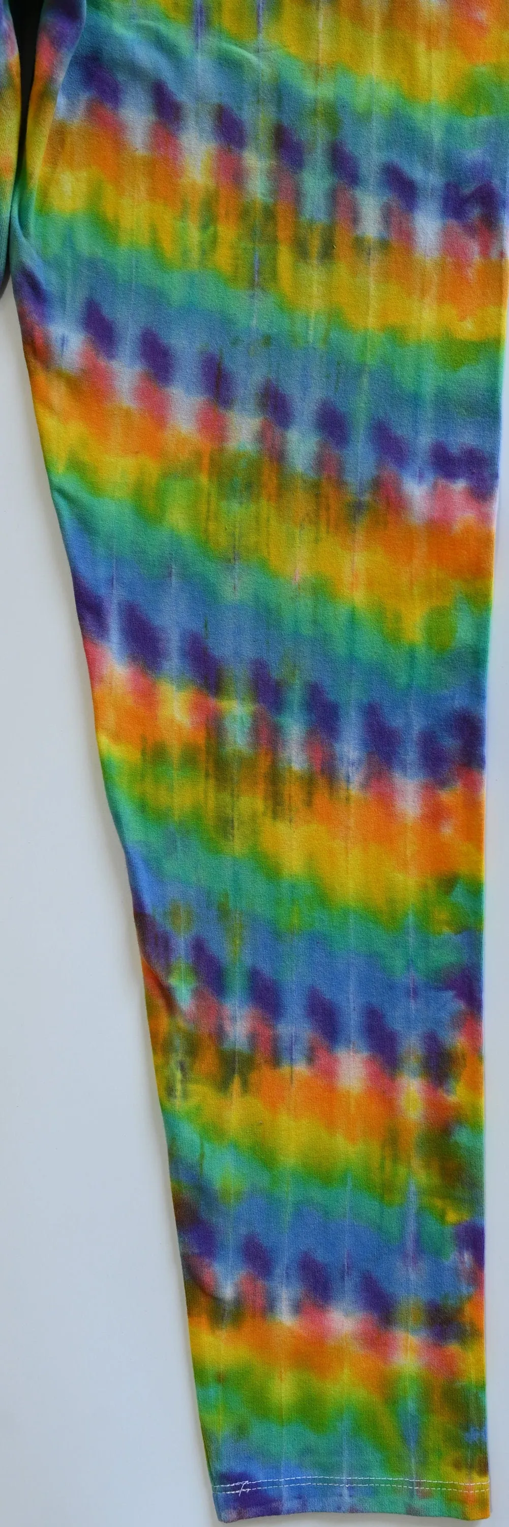 XL Trippy Weaver Vertical Pleat Tie Dye Leggings **OCD Special! Price Slashed! Please Read Description!