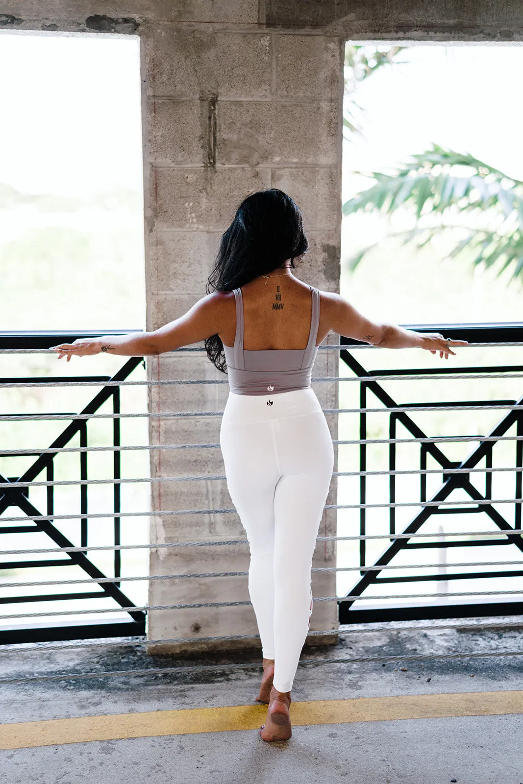 Youth White Luminous Leggings