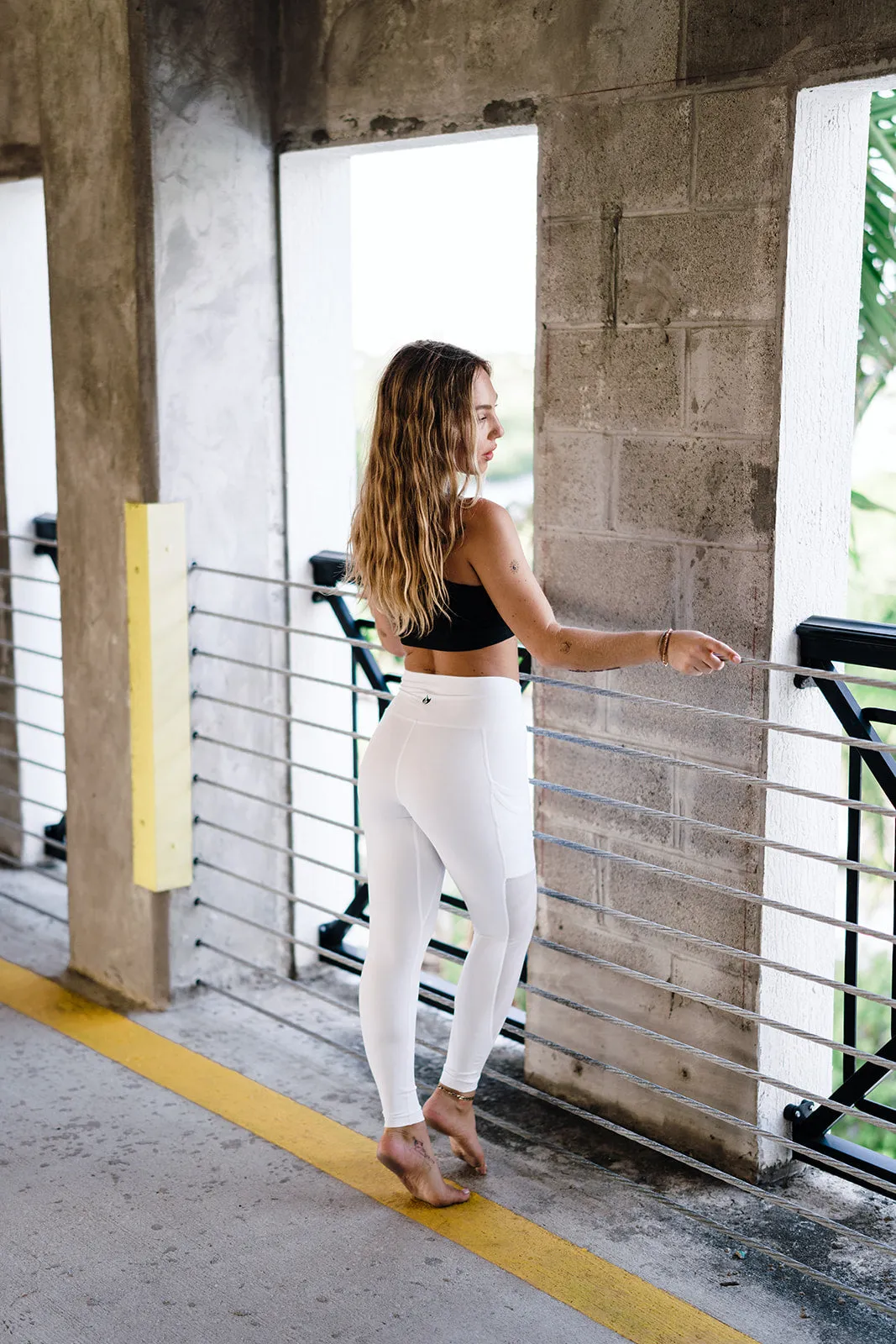 Youth White Luminous Leggings